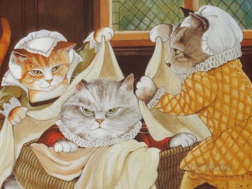 Animal Painting - Los gatos de Shakespeare Susan Herbert